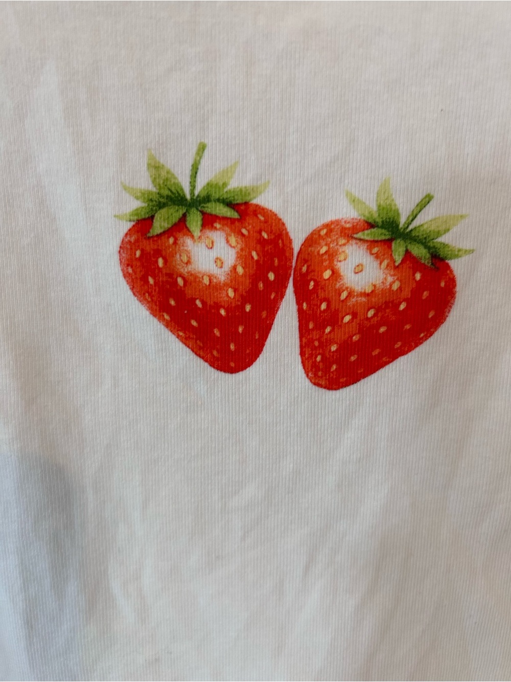 🆕🍓White Strawberry Tee - Picture 5 of 6